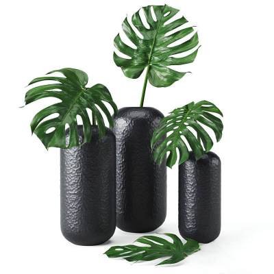手工吹制玻璃花瓶